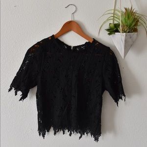 Crochet Cropped Tee